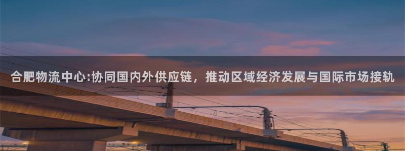 超凡国际官网入口南宫：合肥物流中心:协同国内外供应链，推动区