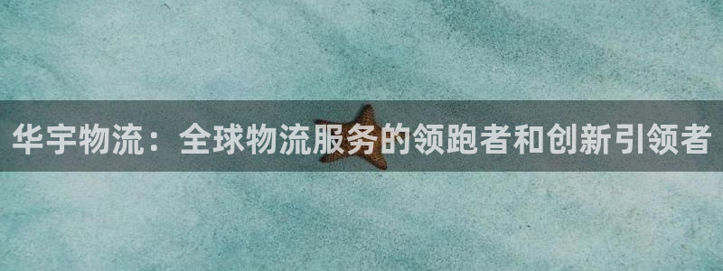 超凡国际p图上分下款通道：华宇物流：