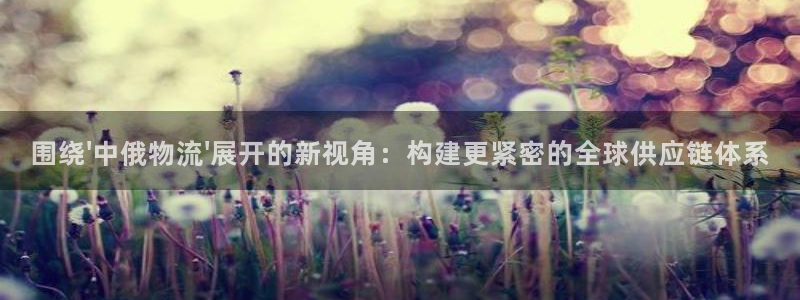 超凡国际注册：围绕\'中俄物流\'展